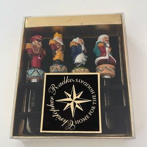 Christopher Radko Home for The Holidays Nutcracker on Drum Spreaders in Box